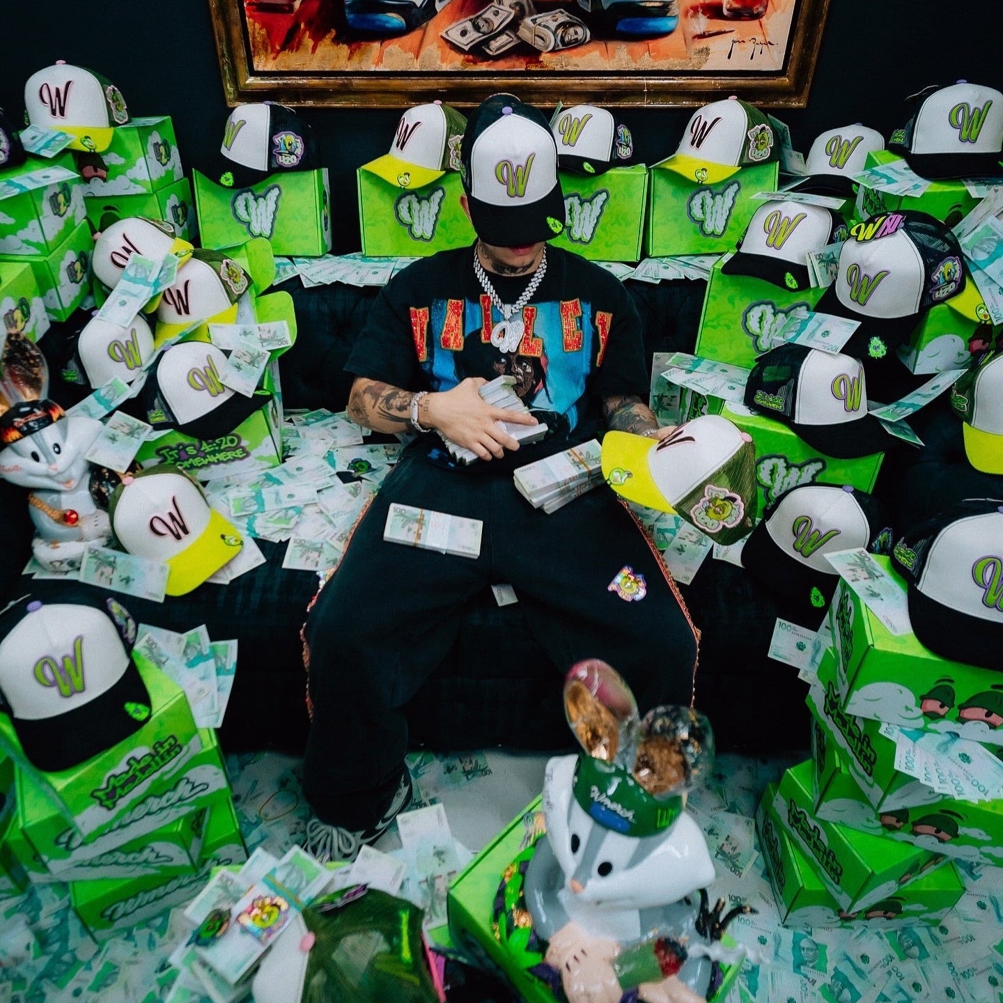 Gorra W Merch 420 2.0 Drop Westcol Original - Verde